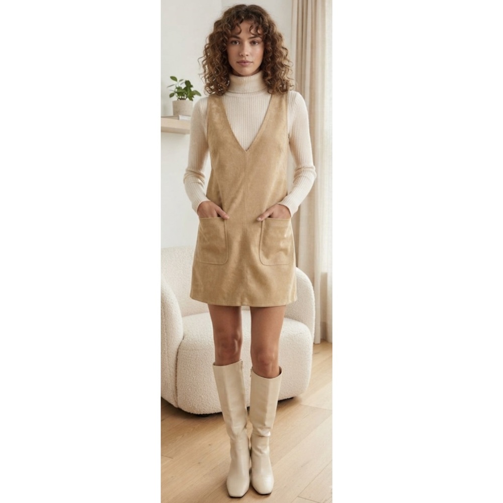 NWT Max Studio Faux Suede Dress